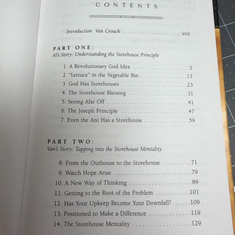 The Storehouse Principle by Al Jandl and Van Crouch - Brown and Black Cover - Picture 3 of 5